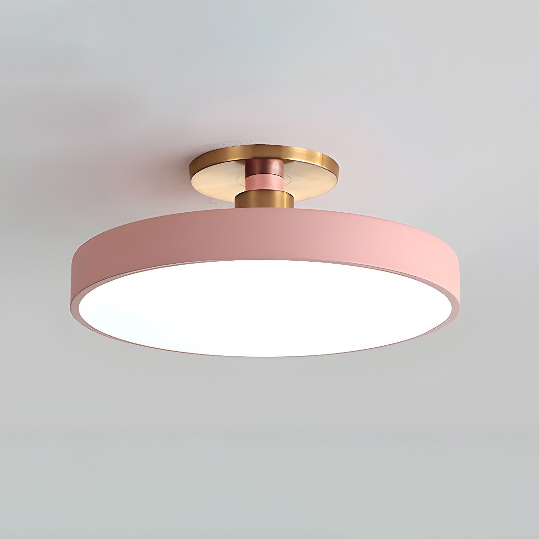 Taklampa LED Rund Plafond i Metall | 6 Färger | Ø 30–49,8 cm | Dimbar eller 3 Ljusfärger