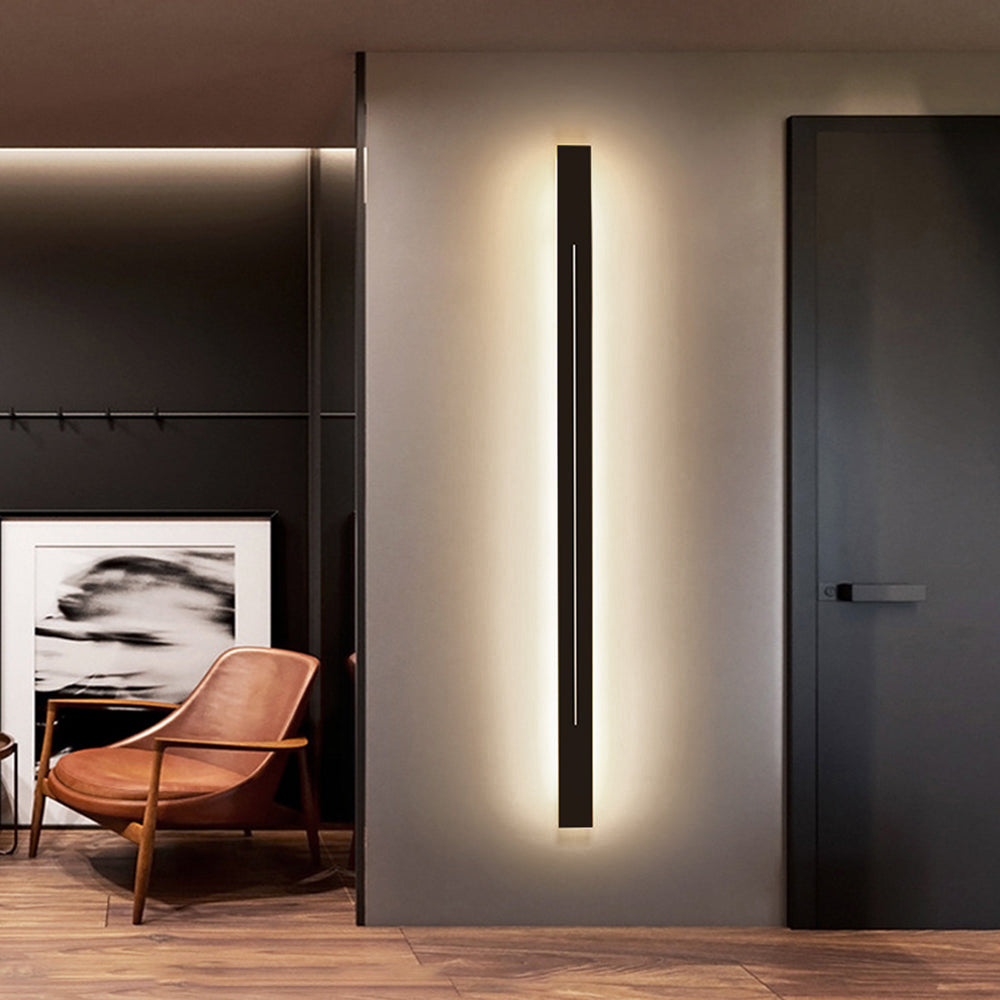 Vägglampa LED i metall och akryl | svart eller guld | 60 till 200 cm | dimbar version finns
