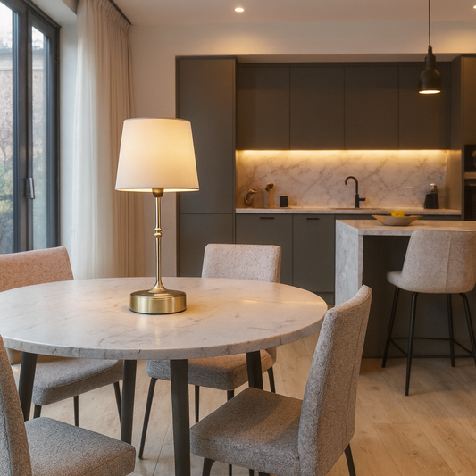 ModernGlow – Modern Bordslampa, Mjuk Belysning, Skandinavisk Stil 1