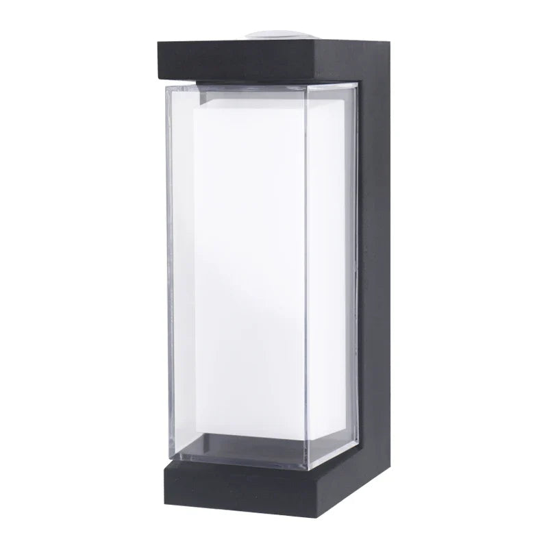 Utomhusvägglampa Up & Down LED 10W | Svart Aluminium Vattentät | IP65 | Fyrkantig & Rund