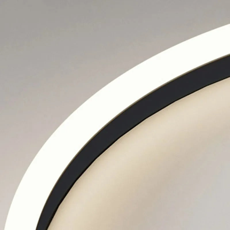 Deckenleuchte LED Rund aus Metall und Acryl | Schwarz oder Weiß | Ø 40,6 oder 49,5 cm | Dimmbar oder 3 Lichtfarben