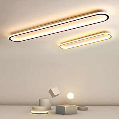Deckenleuchte LED rechteckig | Schwarz, Gold oder Roségold | 39,9–99,8 cm | Dimmbar oder 3 Lichtfarben