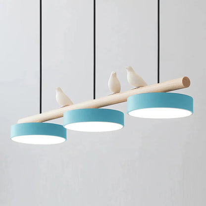 Pendelleuchte mit Vogel LED | Verstellbarer Vogel in 6 Farben | Warmweiß oder Dimmbar | Weißes oder Schwarzes Kabel