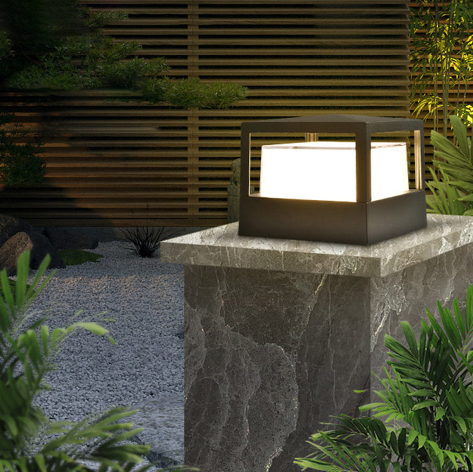 Marklampa Utomhus Cylinder LED | Industriell Aluminium Vattentät | Gräsmatta & Gång | Svart