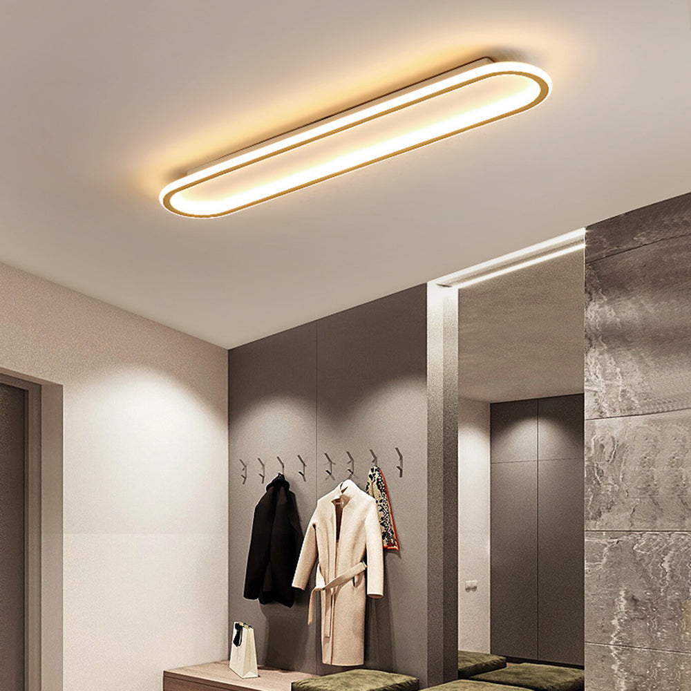 Deckenleuchte LED rechteckig | Schwarz, Gold oder Roségold | 39,9–99,8 cm | Dimmbar oder 3 Lichtfarben
