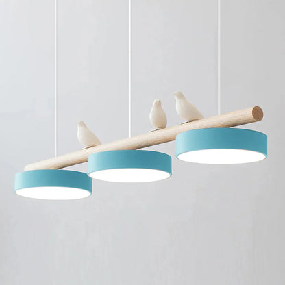 Pendelleuchte mit Vogel LED | Verstellbarer Vogel in 6 Farben | Warmweiß oder Dimmbar | Weißes oder Schwarzes Kabel