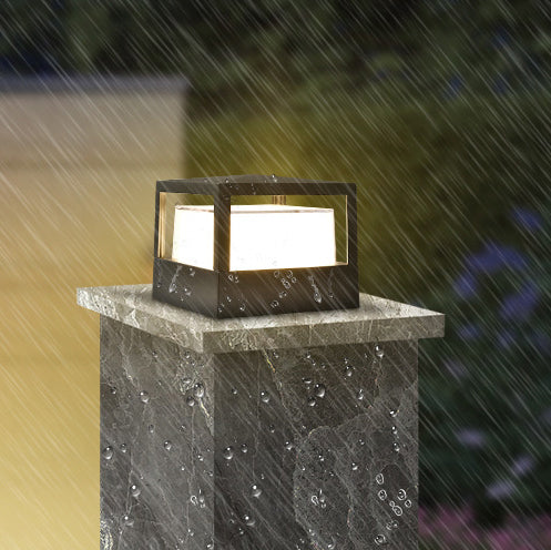 Marklampa Utomhus Cylinder LED | Industriell Aluminium Vattentät | Gräsmatta & Gång | Svart