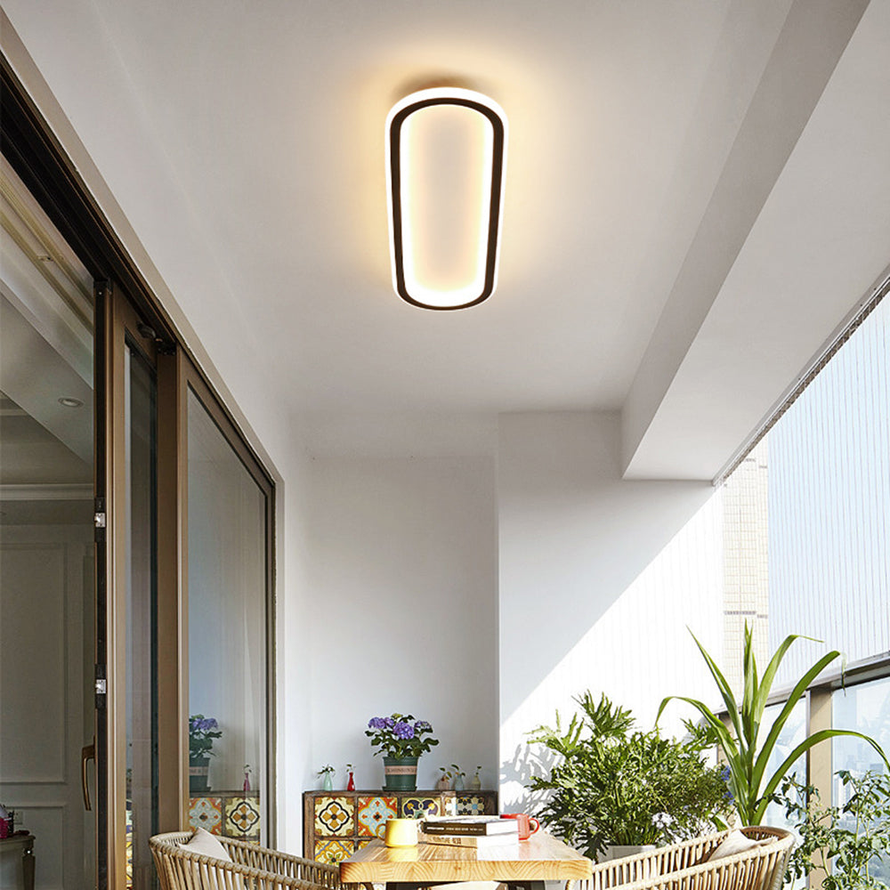Deckenleuchte LED rechteckig | Schwarz, Gold oder Roségold | 39,9–99,8 cm | Dimmbar oder 3 Lichtfarben