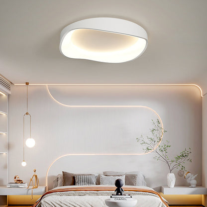 Deckenleuchte LED in Schalenform aus Weißem Metall und Acryl | 3 Lichtfarben | 40, 50 oder 110 cm | Für das Wohnzimmer