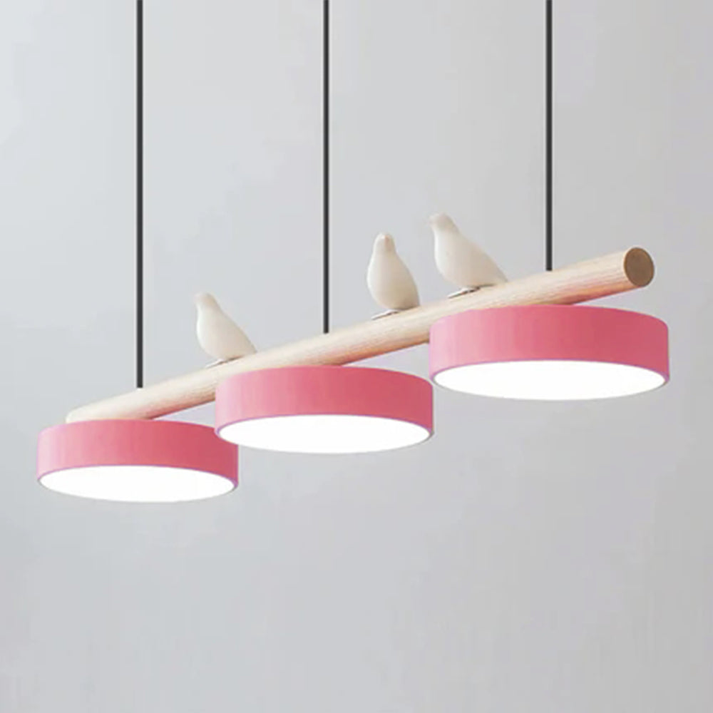 Pendelleuchte mit Vogel LED | Verstellbarer Vogel in 6 Farben | Warmweiß oder Dimmbar | Weißes oder Schwarzes Kabel