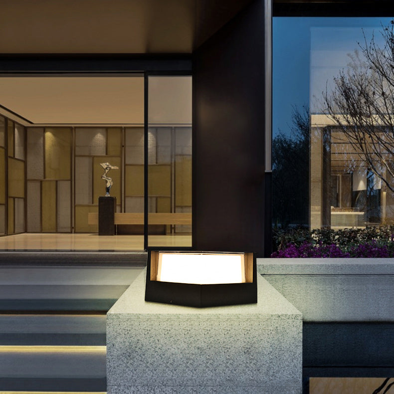 Marklampa Utomhus Cylinder LED | Industriell Aluminium Vattentät | Gräsmatta & Gång | Svart