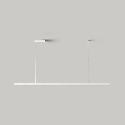 Pendelleuchte Linear LED | Schwarzes oder weißes Metall und Acryl | Neutralweiß oder 3 Lichtfarben | 90–120 cm