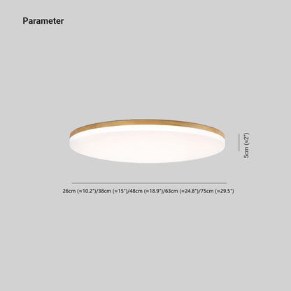 Deckenleuchte LED Rund aus Holz und Acryl | Ø 25,9–74,9 cm | Warmweiß, 3 Lichtfarben oder Dimmbar
