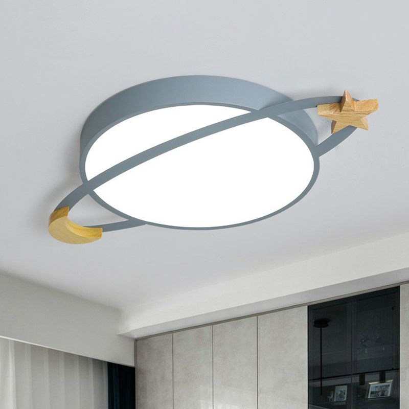 Deckenleuchte LED Rund | Metall und Acryl in Weiß, Grün oder Grau | Dimmbar oder 3 Lichtfarben | Ø 30–50 cm
