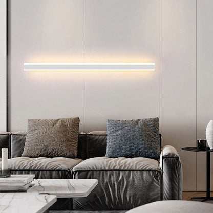 Vägglampa Sovrum | Linjär LED i Guld, Svart eller Vit | Metall och Akryl | 60–120 cm