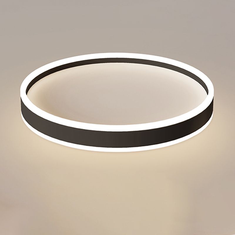 Deckenleuchte LED Rund aus Metall und Acryl | Schwarz oder Weiß | Ø 40,6 oder 49,5 cm | Dimmbar oder 3 Lichtfarben