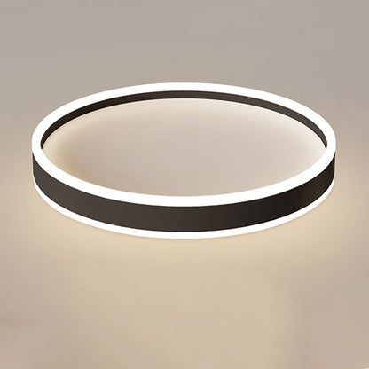 Deckenleuchte LED Rund aus Metall und Acryl | Schwarz oder Weiß | Ø 40,6 oder 49,5 cm | Dimmbar oder 3 Lichtfarben