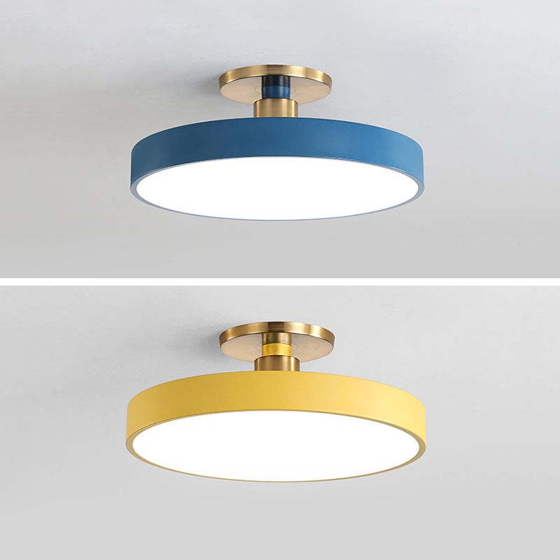 Taklampa LED Rund Plafond i Metall | 6 Färger | Ø 30–49,8 cm | Dimbar eller 3 Ljusfärger