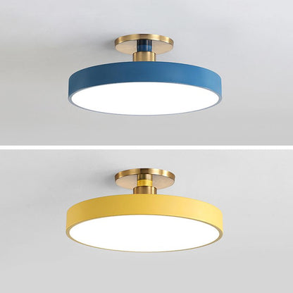 Taklampa LED Rund Plafond i Metall | 6 Färger | Ø 30–49,8 cm | Dimbar eller 3 Ljusfärger