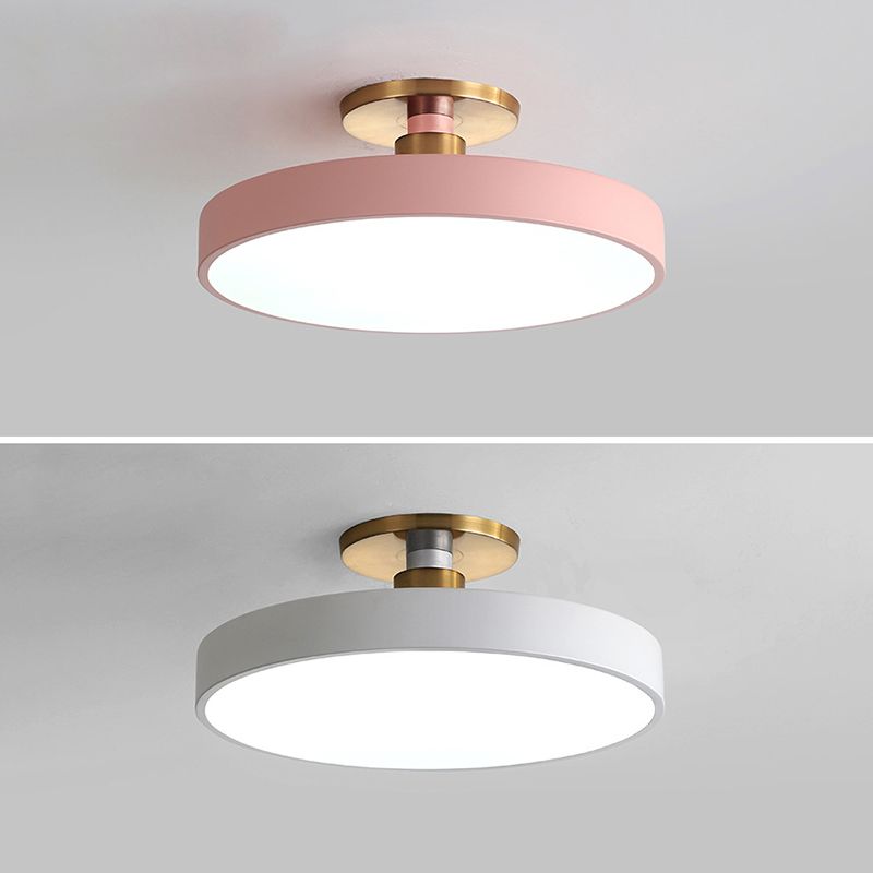 Taklampa LED Rund Plafond i Metall | 6 Färger | Ø 30–49,8 cm | Dimbar eller 3 Ljusfärger