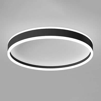 Deckenleuchte LED Rund aus Metall und Acryl | Schwarz oder Weiß | Ø 40,6 oder 49,5 cm | Dimmbar oder 3 Lichtfarben