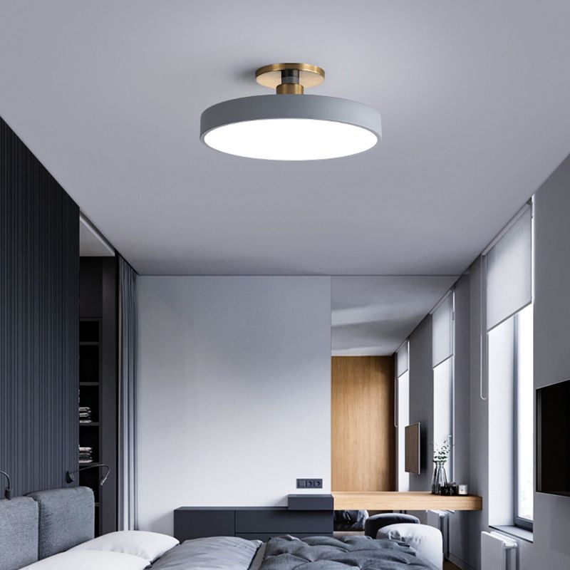 Taklampa LED Rund Plafond i Metall | 6 Färger | Ø 30–49,8 cm | Dimbar eller 3 Ljusfärger