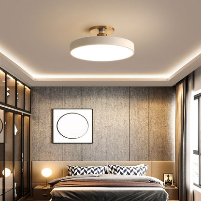 Taklampa LED Rund Plafond i Metall | 6 Färger | Ø 30–49,8 cm | Dimbar eller 3 Ljusfärger