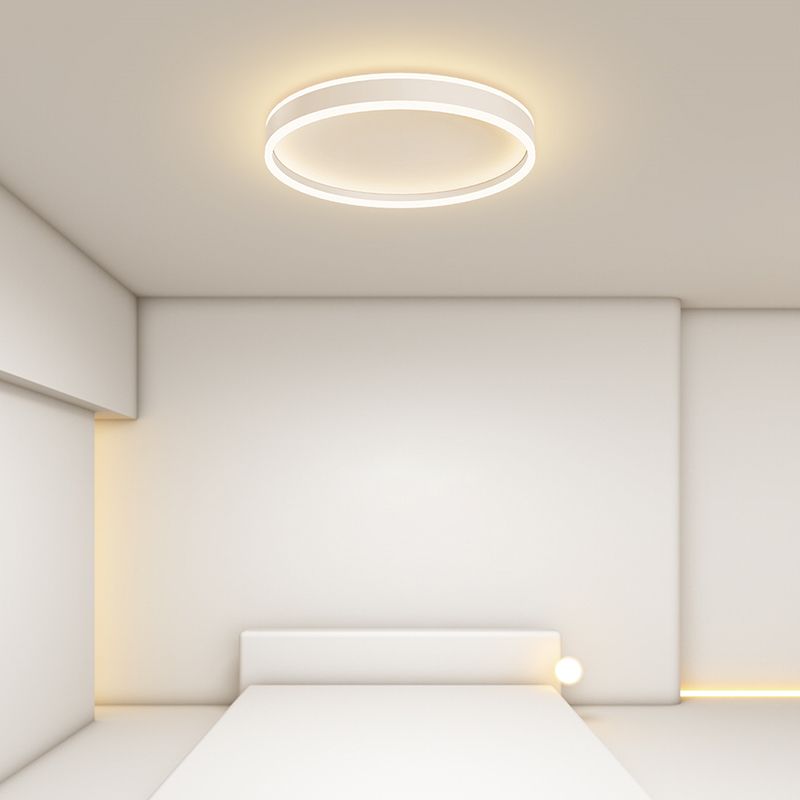 Deckenleuchte LED Rund aus Metall und Acryl | Schwarz oder Weiß | Ø 40,6 oder 49,5 cm | Dimmbar oder 3 Lichtfarben