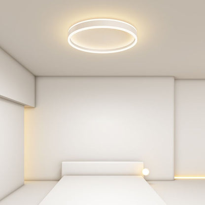Deckenleuchte LED Rund aus Metall und Acryl | Schwarz oder Weiß | Ø 40,6 oder 49,5 cm | Dimmbar oder 3 Lichtfarben