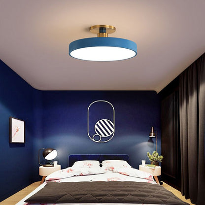 Taklampa LED Rund Plafond i Metall | 6 Färger | Ø 30–49,8 cm | Dimbar eller 3 Ljusfärger