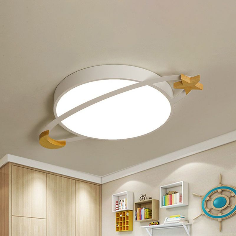 Deckenleuchte LED Rund | Metall und Acryl in Weiß, Grün oder Grau | Dimmbar oder 3 Lichtfarben | Ø 30–50 cm