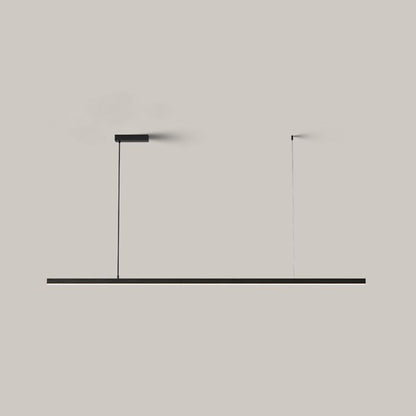 Pendelleuchte Linear LED | Schwarzes oder weißes Metall und Acryl | Neutralweiß oder 3 Lichtfarben | 90–120 cm