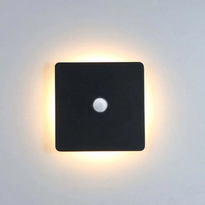Außenwandleuchte LED | IP65 aus Schwarzem oder Weißem Metall | Rund oder Eckig | Mit oder Ohne Bewegungssensor