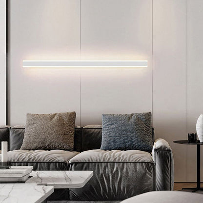 Vägglampa Sovrum | Linjär LED i Guld, Svart eller Vit | Metall och Akryl | 60–120 cm