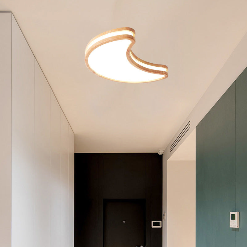 Deckenleuchte LED für das Kinderzimmer | Stern, Wolke oder Mond aus Holz und Acryl | Dimmbar oder 3 Lichtfarben | 2 Größen