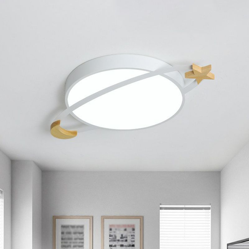 Deckenleuchte LED Rund | Metall und Acryl in Weiß, Grün oder Grau | Dimmbar oder 3 Lichtfarben | Ø 30–50 cm