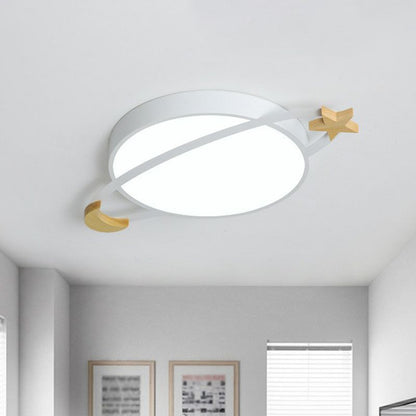 Deckenleuchte LED Rund | Metall und Acryl in Weiß, Grün oder Grau | Dimmbar oder 3 Lichtfarben | Ø 30–50 cm