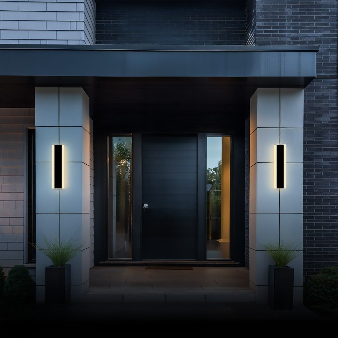 Außenwandleuchte Linear LED | IP65 aus Metall und Acryl | Mit oder Ohne Sensor | 30–200 cm