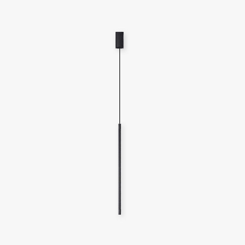 Pendellampa Sovrum | Linjär LED i Svart Metall och Akryl | 3 Ljusfärger | 50–100 cm