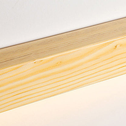 Wandleuchte LED linear aus Holz | Braun oder Naturholz | 59,7–119,9 cm | Dimmbar oder 3 Lichtfarben