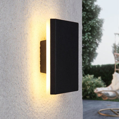 Außenwandleuchte LED | IP65 aus Schwarzem oder Weißem Metall | Rund oder Eckig | Mit oder Ohne Bewegungssensor