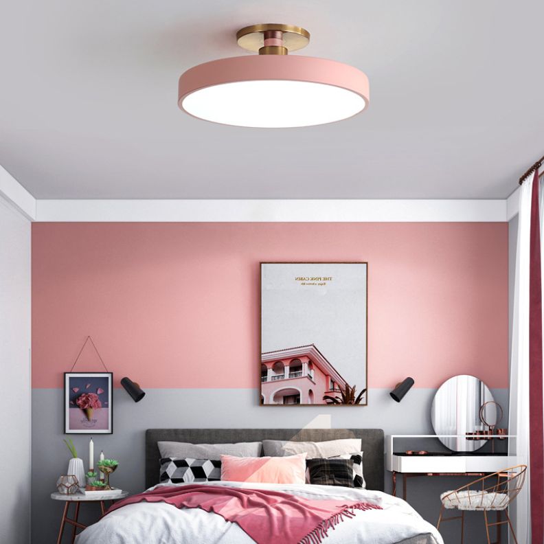 Taklampa LED Rund Plafond i Metall | 6 Färger | Ø 30–49,8 cm | Dimbar eller 3 Ljusfärger