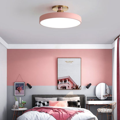 Taklampa LED Rund Plafond i Metall | 6 Färger | Ø 30–49,8 cm | Dimbar eller 3 Ljusfärger