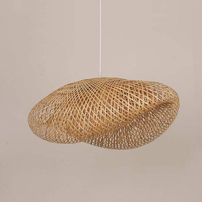 Pendelleuchte aus Bambus | Naturmaterial im Modernen Design | Ø 40–100 cm | Warmweißes LED-Licht für Esstisch und Küche