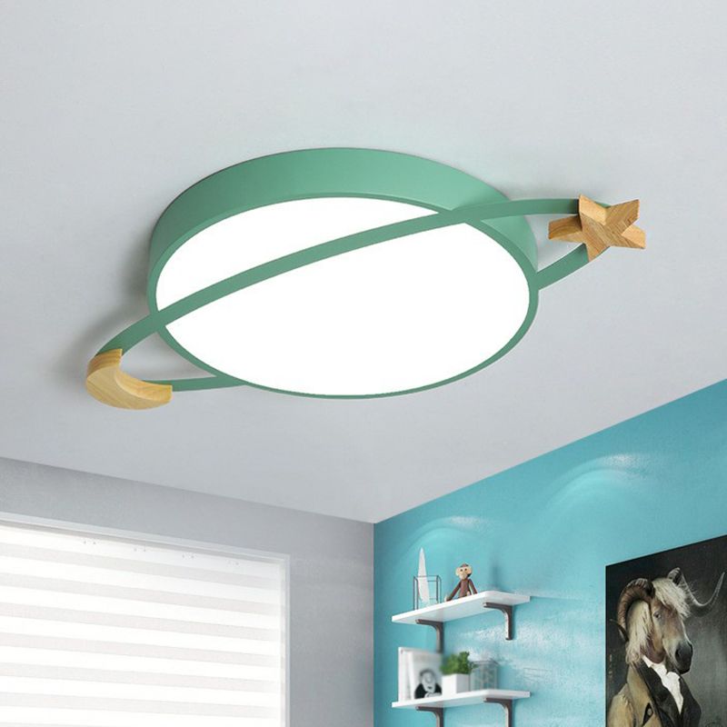 Deckenleuchte LED Rund | Metall und Acryl in Weiß, Grün oder Grau | Dimmbar oder 3 Lichtfarben | Ø 30–50 cm