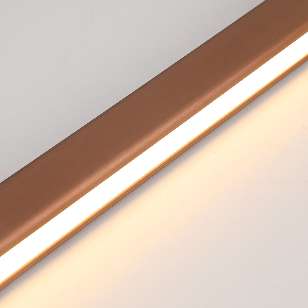 Pendellampa LED Linjär i Metall | Svart eller Brun | 80–150 cm för Matbord | Dimbar med Fjärrkontroll