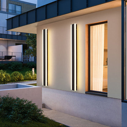 Außenwandleuchte Linear LED | IP65 aus Metall und Acryl | Mit oder Ohne Sensor | 30–200 cm