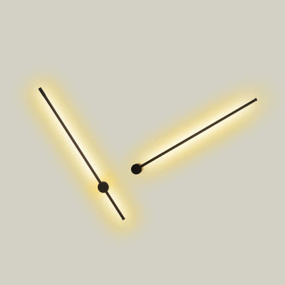 Wandleuchte LED Linear aus Schwarzem Metall und Acryl | 55–120 cm | Warmweiß oder Kaltweiß | Für Schlafzimmer und Arbeitszimmer