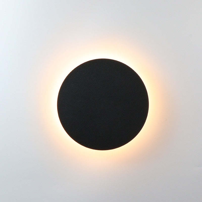 Außenwandleuchte LED | Rund oder Eckig aus Weißem oder Schwarzem Metall | IP65 | Mit oder Ohne Bewegungssensor