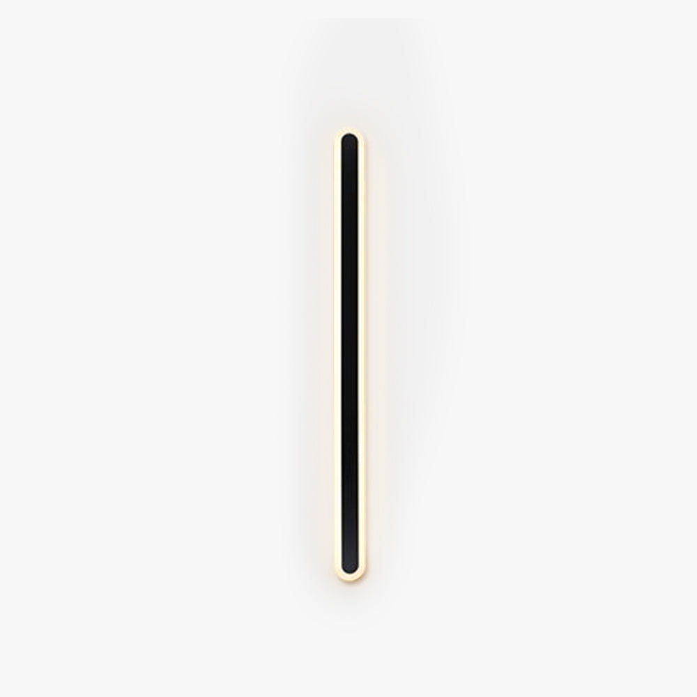 Außenwandleuchte | Lineare LED aus Schwarzem Metall | IP65 mit Bewegungssensor oder Dimmbar | 40–220 cm